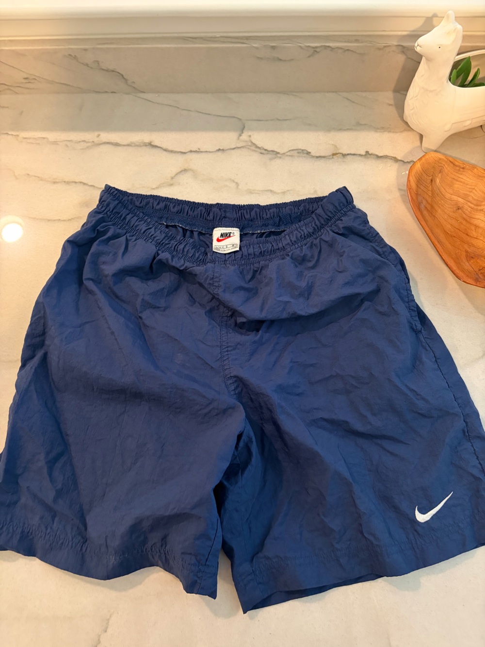 VTG Nike Blue Elastic Waist Shorts